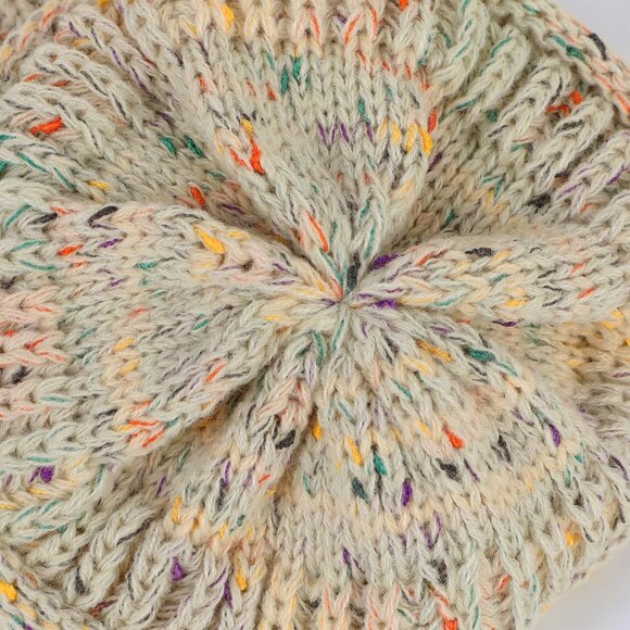 Satin Lined Knit Beanie Hats for Women Men Thick Warm Unisex Slouchy Winter Cap - Picture 5 of 6